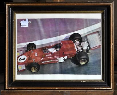 Ferrari 312 B3 N° 3, J. Ickx, Monaco. Poster...