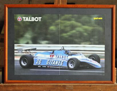 Ligier JS9, Laffite. Framed poster. 40x5...