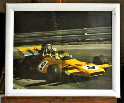 McLaren M19 N° 9, D. Hulme, Framed poster....