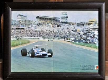 null Matra F1, 1er Kyalami 69. Poster encadré. 30x40cm