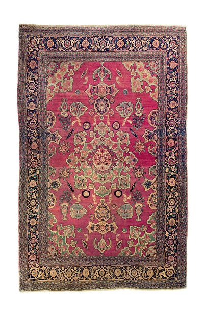  Rare tapis DOROCH, (Région de Khorassan), (Perse), fin du 19e siècle 
Dimensions...