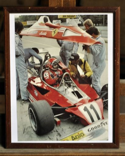 Ferrari 312 T2 N° 11. N. Lauda. Framed poster....