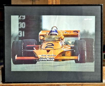 McLaren M23 N° 2, J. Mass. Framed poster....