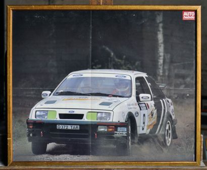 null Ford Sierra Panach', 100 Lakes, Auriol N° 9. Poster encadré. 30x40cm