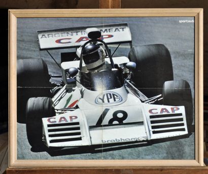 Brabham bt 42 CAP, C. Reuteman. Framed poster....