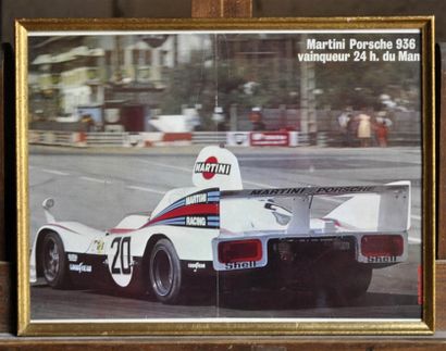 Porsche 936 Martini. 1st Le Mans 1976. Framed...