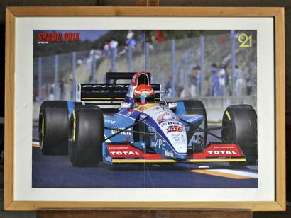 null Yordan Peugeot N° 15, Irvine. Framed poster. 50x70cm