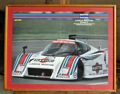 Proto Lancia LC2 Martini 1983. Poster encadré....