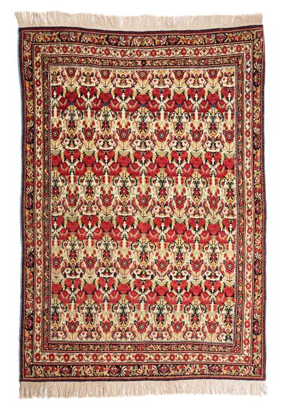  Original tapis KIRMAN-RAVER (Perse), fin du 19e siècle 
Dimensions : 154 x 105cm....