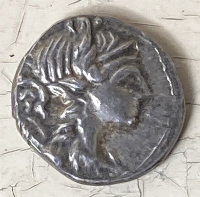 null GAULE, Massalia, Drachma, Marseilles,121-49.Silver, A : Bust of Artemis diademed...