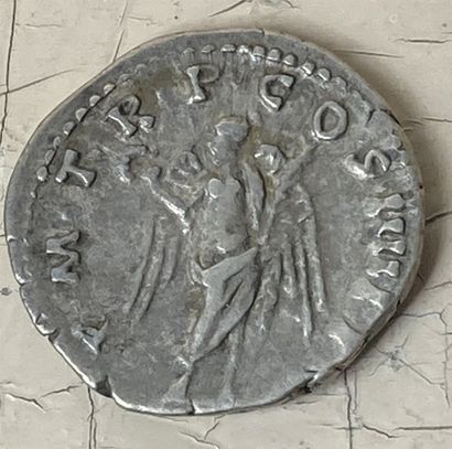 null Silver denarius - Trajan - A :IMP CAES NERVA TRAIAN AVG GERM PM Laureate bust....