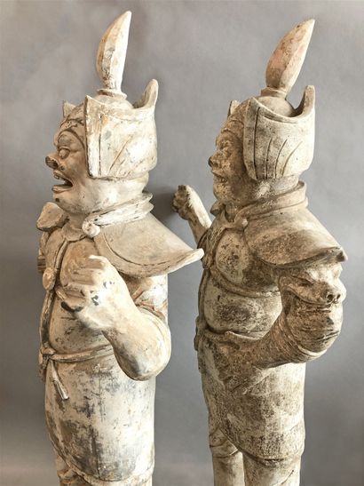  Pair of Great Lokapalas, protectors of burial, zenmuyong. 
In ancient times, funerals...