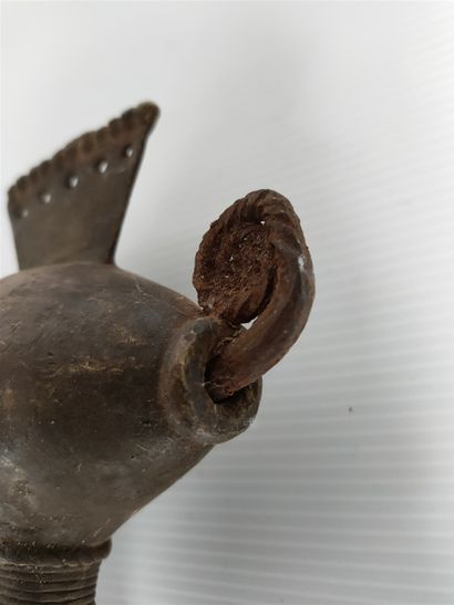 null Ceremonial axe, called fire mouth - CHAMBA - NIGERIA, (a similar object can...