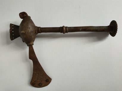 null Ceremonial axe, called fire mouth - CHAMBA - NIGERIA, (a similar object can...