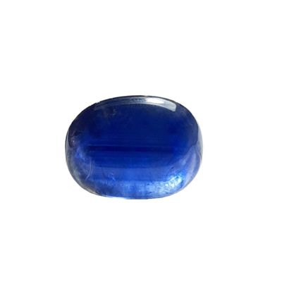 null SAPHIR - From Sri Lanka - Deep blue color - Translicide - Oval cabochon size...