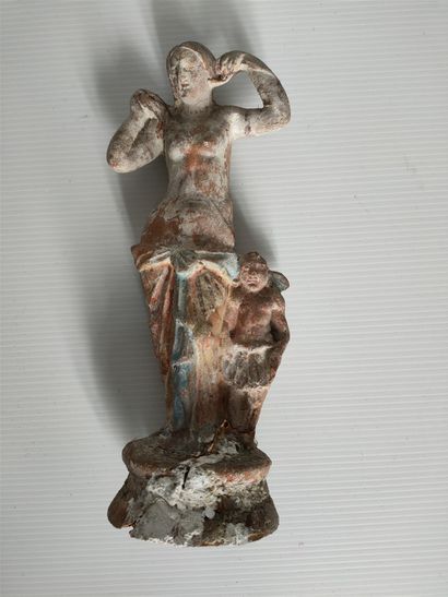 Terracotta Aphrodite and Eros - Canosa -...