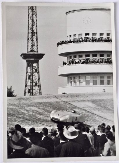 null Rudolf CARACCIOLA at the German GP practice at Nurburgring 1937, 1st in race...