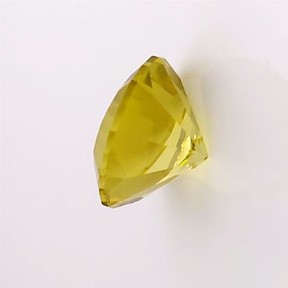 Quartz lemon - BRESIL - 9.70 cts LEMON QUARTZ - From Brazil - Yellow color - Round...
