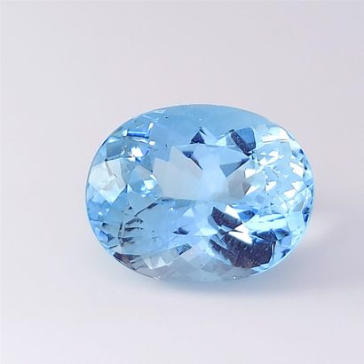 Aigue-marine - BRESIL - 9.75 cts Natural EAGLE - From Brazil - Blue color - Oval...