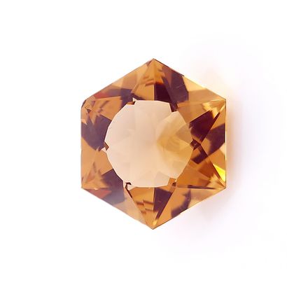 Citrine - BRESIL - 10.08 cts CITRINE - From Brazil - Yellow color - Hexagonal size...