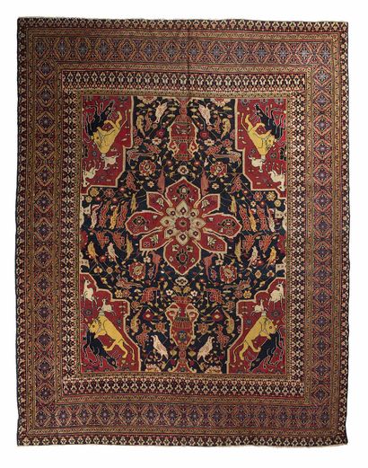 Rare and original KHORASSAN carpet (Persia),...
