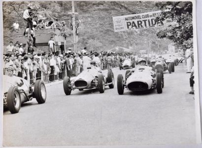 null Grand Prix du Sao Paulo 1951(?) le départ. Photo, 18x24cm