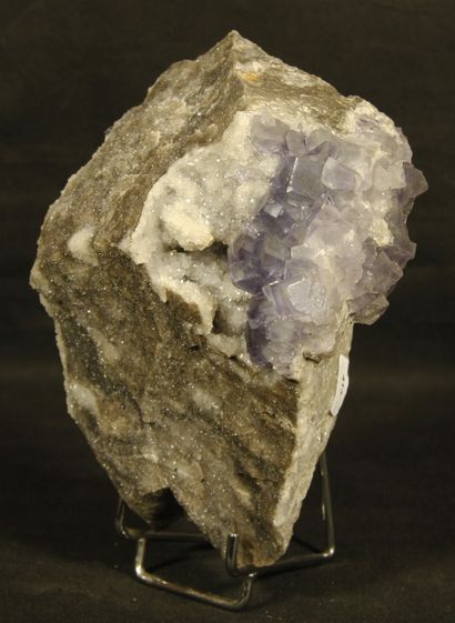 null Lot de 4 minéraux : Quartz sidérite de Vizille, Isère, H :5,3cm 

Azurite, Maroc,...