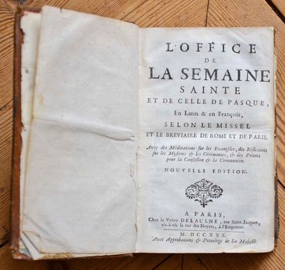 null Office de la Semaine Sainte à Madame la Duchesse de Bourgogne à Paris 1730 in...