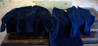 null Tailleur spencer en laine avec 2 jupes, vers 1950