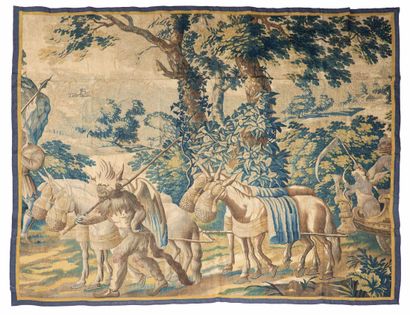 null Tapestry of Flanders, early 17th century

Technical characteristics : Wool and...