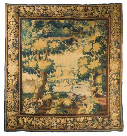 Aubusson tapestry, from the end of the 17th...