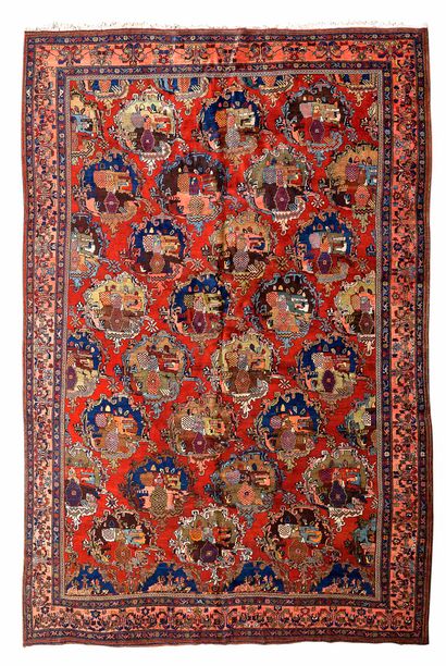 Important and original carpet BIDJAR (Persia),...