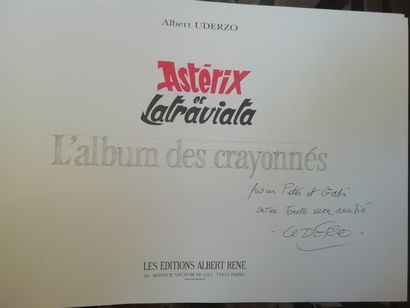 null Albert UDERZO. Astérix et la Traviata. Album des crayonnés. Dédicacé "Pour Peter...