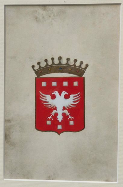 Coat of arms of the Mimiac family, with a...