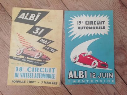 Lot of 2 programs: G.P. of Albi 1959 and...