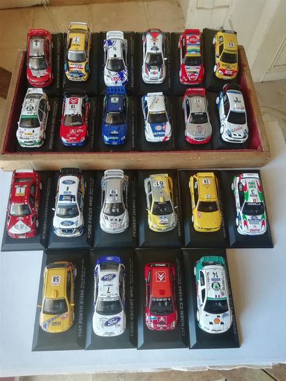 Lot of 22 WRC cars. World Rally Championship...