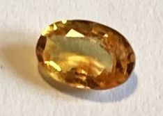Orange Ceylon sapphire, 0.575 carats