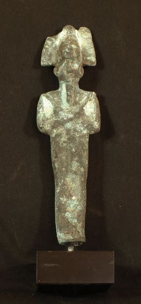 Osiris in bronze. H :16,5cm