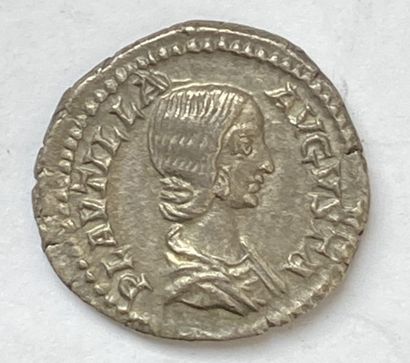 null Plautille, denarius, silver, Rome, 204, 3g. R1 
 A : PLAVTILLA - AVGVSTA. Draped...