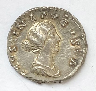 Young Faustina, silver denarius, 148-152,...