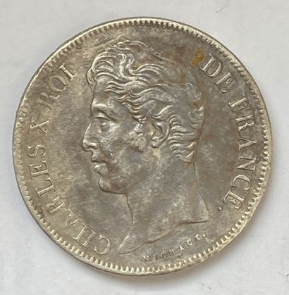 5 Francs, Charles X, silver 1829 H TTB