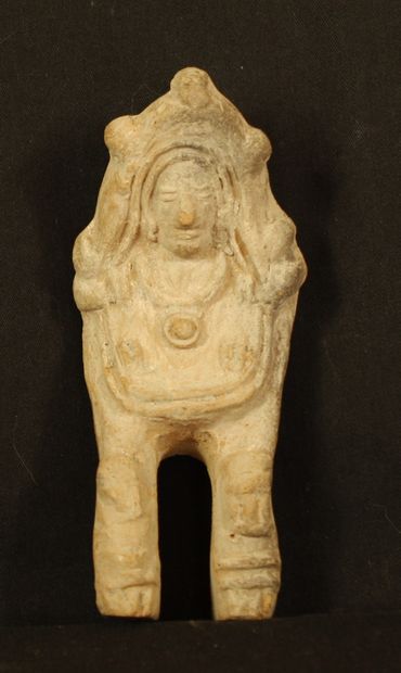 null Statuette en terre cuite. Veracruz classique,300-900ap.J.C.H : 13,5cm