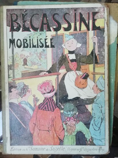 null Lot of 11 albums Bécassine: Nourrice. Edition 1922. Used condition + His uncle...