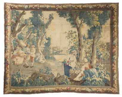 Tapestry from Aubusson (France), end of the...