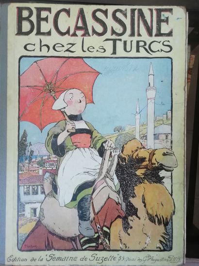 null Lot de 11 albums Bécassine: Nourrice. Edition 1922. Etat d'usage + Son oncle...