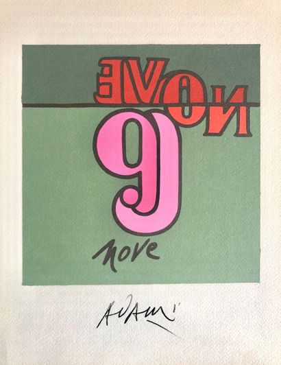 Valerio Adami (d'après) - Number 9, 1971