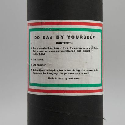 Enrico Baj (1924-2003) - Do Baj Yourself, 1971 The black tube contains a silkscreen...