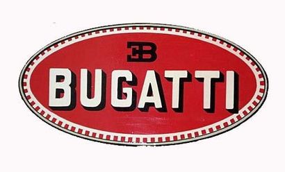 null Enseigne de marque BUGATTI. 92x48cm