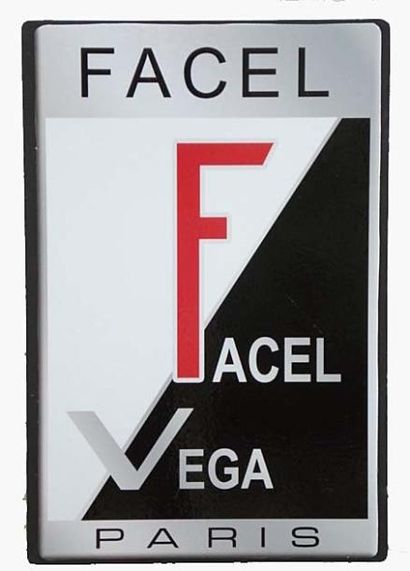 null Enseigne de marque FACEL VEGA. 59x38cm