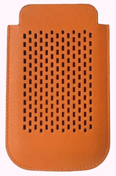 HERMES Etui pour Smartphone 3 en cuir rouge avec sa boîte